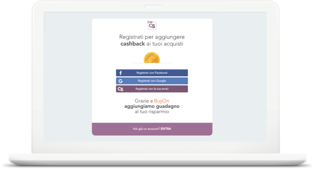 Cashback - Registrazione